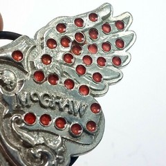 Tim Mcgraw Wings Silver Metal Belt Buckle TM Initial Wings