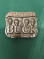 Buck Knives Smoky Mountain Knife Works Belt Buckle