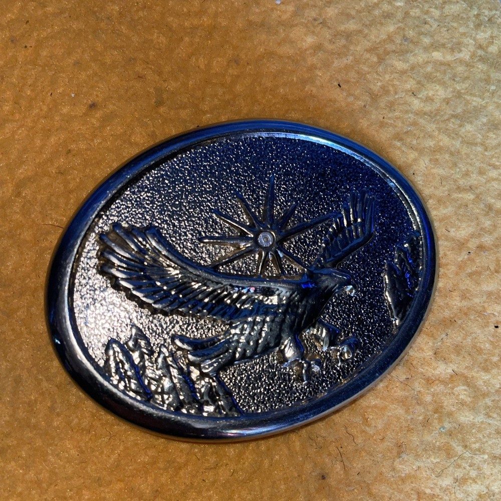 Sliver Color Eagle Belt Buckle