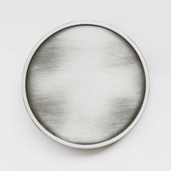 Antique Brushed Silver Round Blank Metal Belt Buckle