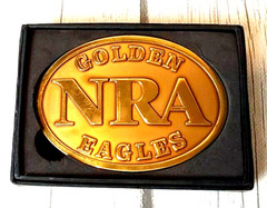 Buckle NRA National Rifle Association Golden Eagles Gun USA Firearms Member Ltd