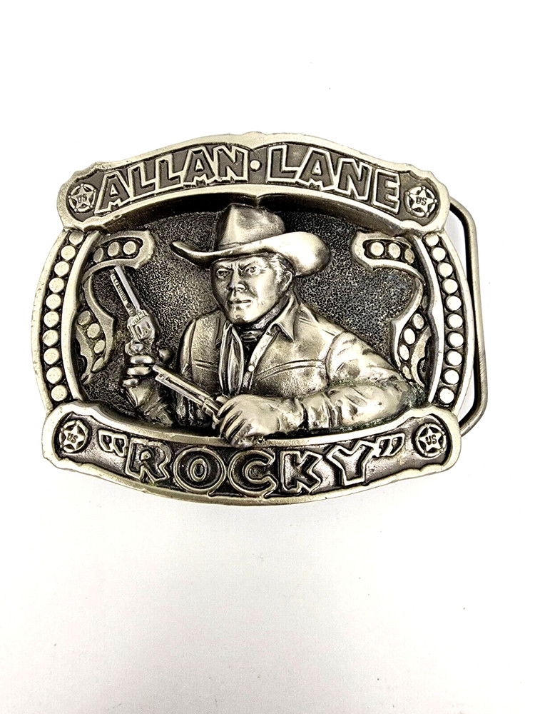 ALLEN LANE “ROCKY” Belt Buckle Western Cowboy Sharpeco