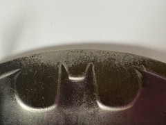 Vintage Batman Belt Buckle Pewter Finish Crackled Look 5&Prime; Wide DC Comics