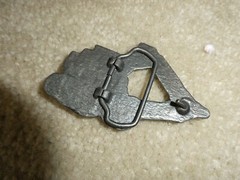 Vintage 1970s Brass Construction Loader Belt Buckle 3 1/2&Prime; Wide