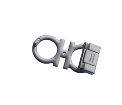 Salvatore Ferragamo gunmetal grey Gancin Belt Buckle for 34-35mm leather belt