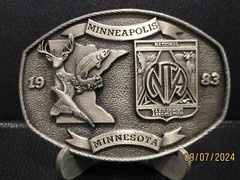 National Taxidermist NTA 12th Convention & Show Minneapolis MN Belt Buckle Deer