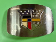 Cadillac Logo?? Emblem with Rhinestone Bling Vintage Belt Buckle