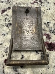 Vintage Levi Strauss & Co Belt Buckle Original Riveted Clothing Gunmetal USA.
