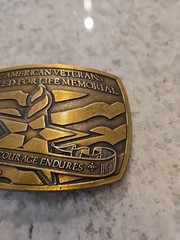 American Veterans Disabled For Life Memorial Belt Buckle 2006 Sponsor #0369