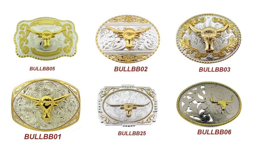 Bull Long Horn Texans Style Belt Buckles Womens Mens Western Cowgirl Cowboy New