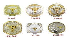 Bull Long Horn Texans Style Belt Buckles Womens Mens Western Cowgirl Cowboy New