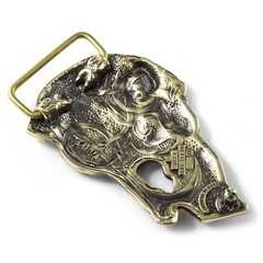 Belt buckle Wild boar head, Handmade hunter trophy wild boar