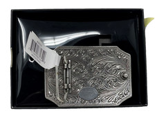 ARIAT TEAM ROPER WESTERN BELT BUCKLE