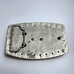 Vintage Longhorn Steer Belt Buckle Silver Gold Tone Western Cowboy Rodeo 4.25&Prime;