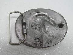 Belt Buckle 1992 Colorado Silver Star Eagle Made in USA