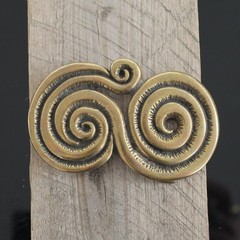 Belt buckle with spiral pattern belt buckle buckle 4 cm removable belt buckle