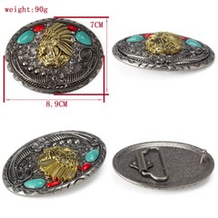 Skull belt buckle for men&rsquo;s Western cowboy motorcycle riding