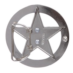 Famous Marshall Law Texas Star Belt Buckle
