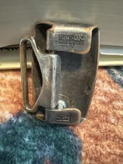 VINTAGE HICKOK PLATE BUCKLE Bronze