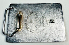 Snap On Belt Buckle Running Strong with Team Snap-On Chrome on Brass Made in USA
