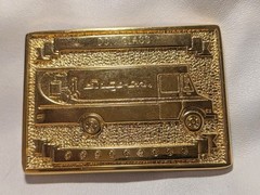 Vintage Snap On Tools Dealer 23K GOLD PLATED Brass Award Belt Buckle