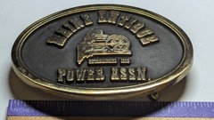 VINTAGE MAINE ANTIQUE POWER ASSN. BELT BUCKLE NORTHWEST BRASS WORKS