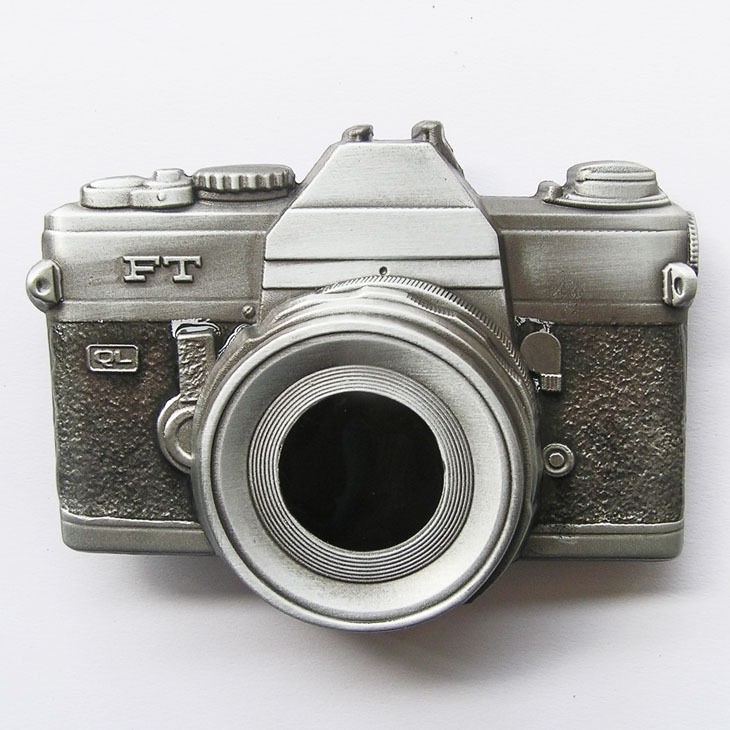 3D Camera Photography Belt Buckle