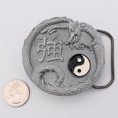Asian Dragon Yin Yang Symbol Novelty Gift Belt Buckle (New)