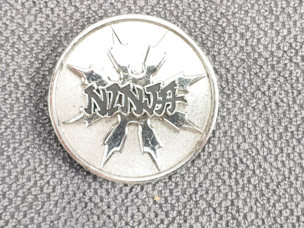 Chrome 2004 Ninja Belt Buckle Spin Spinner 3 1/4&Prime;