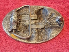 1985 Idea Craft Limited Edition Silver Tone Belt Buckle WXB Vtg USA 🇺🇸