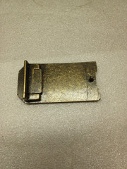 Vintage DAD 3D Belt Buckle Husband Grandpa Hubby Solid Brass Plated Christmas