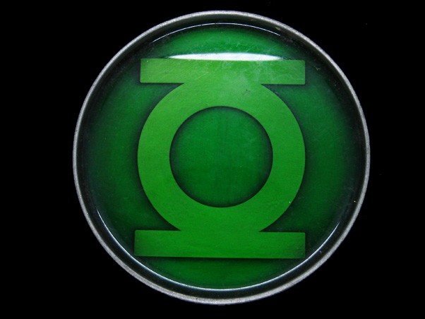 TF15104 REALLY COOL **GREEN LANTER** DC COMICS SUPERHERO BELT BUCKLE