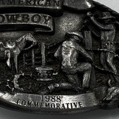 Arroyo Grande Buckle Co 1988 American Cowboy Limited Edition Belt Buckle 295