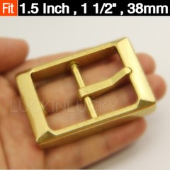 1 1/2&Prime;Solid Brass belt buckles Western Cowboy belt buckles for men 1.5 in wide