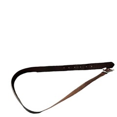 Vintage Brown Leather Belt Solid Brass Buckle Unbranded Boho Western Fits 34&Prime;