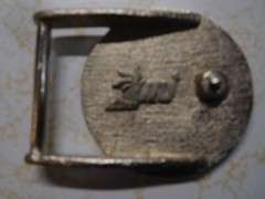 Vintage MJ brand Brilliant Four Ducks Flying, Turquoise Chips Men&rsquo;s Belt Buckle