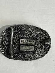 Stetson 2003 Elk Buck Belt Buckle Rustic Western Hunting Lodge Aesthetic USA