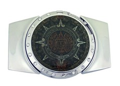 New Mayan Mexico MEN COWBOY WESTERN Aztec Calendar REMOVABLE LIGHTER Belt Buckle