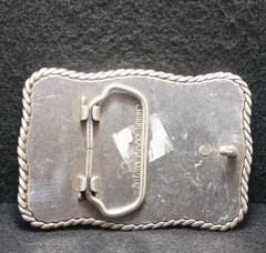 WG13171 *NOS* COOL VINTAGE 2005 *PINK GEM FLEUR-DE-LIS* ARMED FORCES BELT BUCKLE