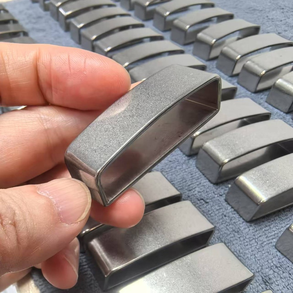 Titanium Belt Loop Belt Buckle Belt Fastener Brushed Titanium Belt Accessories