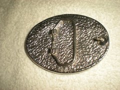 Classic Metal Deer Belt Buckle With Glass Enamel (Inlay Style) 2 1/2&Prime; X 3 1/4&Prime;