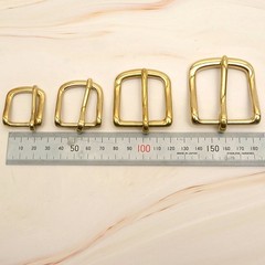 Leather Craft Soild Brass Half Buckle single bar buckle making a belt, strap