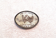 CLASSIC BELT BUCKLE COUNTY WEED DIRECTORS ASSOC OF KS LMT ED #108 OF 250 BB17