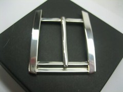 STERLING SILVER 925 BUCKLE WITH GENUINE LIZARD 1.5&Prime; BELT MADE IN U.S.A.