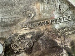 Jolly Roger Pirate Skull Crossed Swords Solid Pewter Great American Belt Buckle