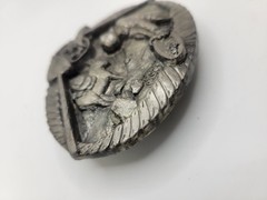 1980&rsquo;s Gold Miner Panning Pewter Silver Tone Belt Buckle Buckles Of America