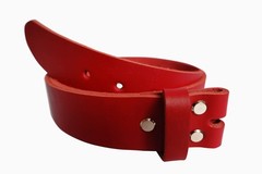 1.5 inch Men&rsquo;s Cowhide Geniune Leather Belt 38mm 40 (Waist 40), Red
