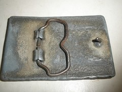 Belt Buckle Metal Laborer 3.5&Prime; X 2.25&Prime;