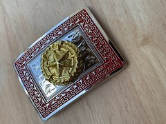 Western Buckle Silver Gold Red Texas Lone Star Cowboy Fit 2 » Hebillas Vaqueras