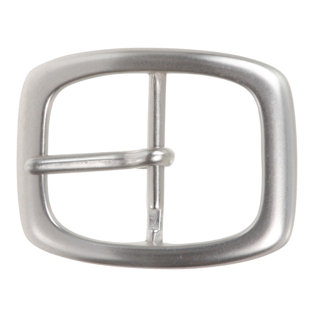 1 1/4&Prime; (33 mm) Nickel Free Single Prong Oval Center Bar Belt Buckle